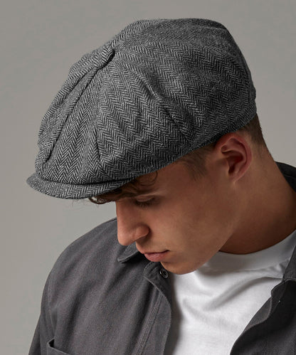 Beechfield Heritage baker boy cap Charcoal Herringbone