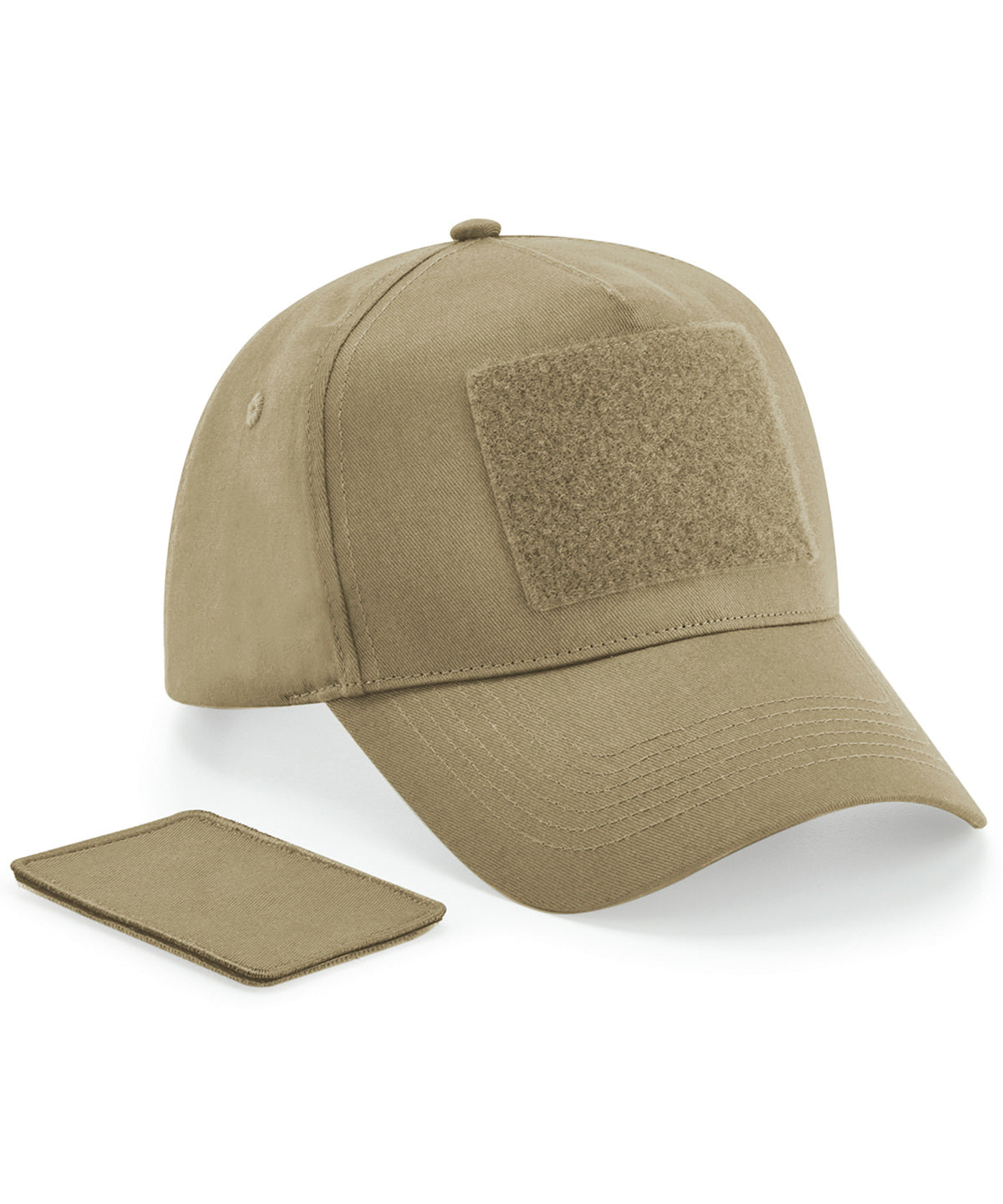 Beechfield Removable patch 5-panel cap Desert Sand