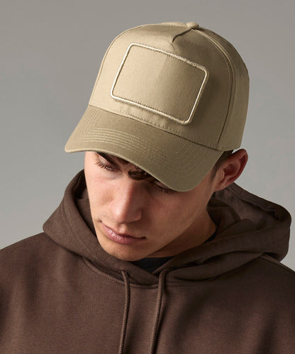 Beechfield Removable patch 5-panel cap Black