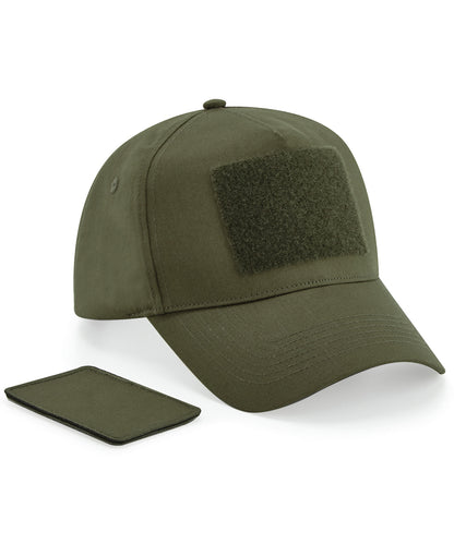Beechfield Removable patch 5-panel cap Military Green