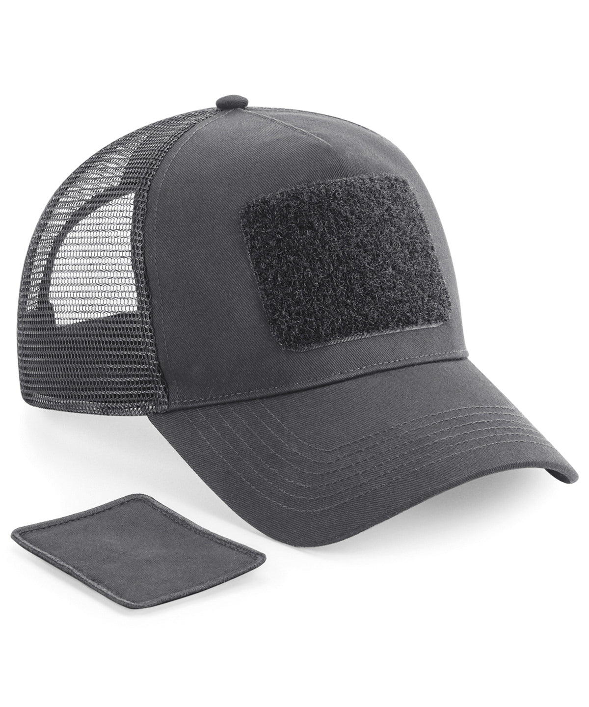 Beechfield Patch snapback trucker Graphite Grey