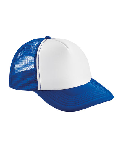 Beechfield Vintage snapback trucker Bright Royal/White