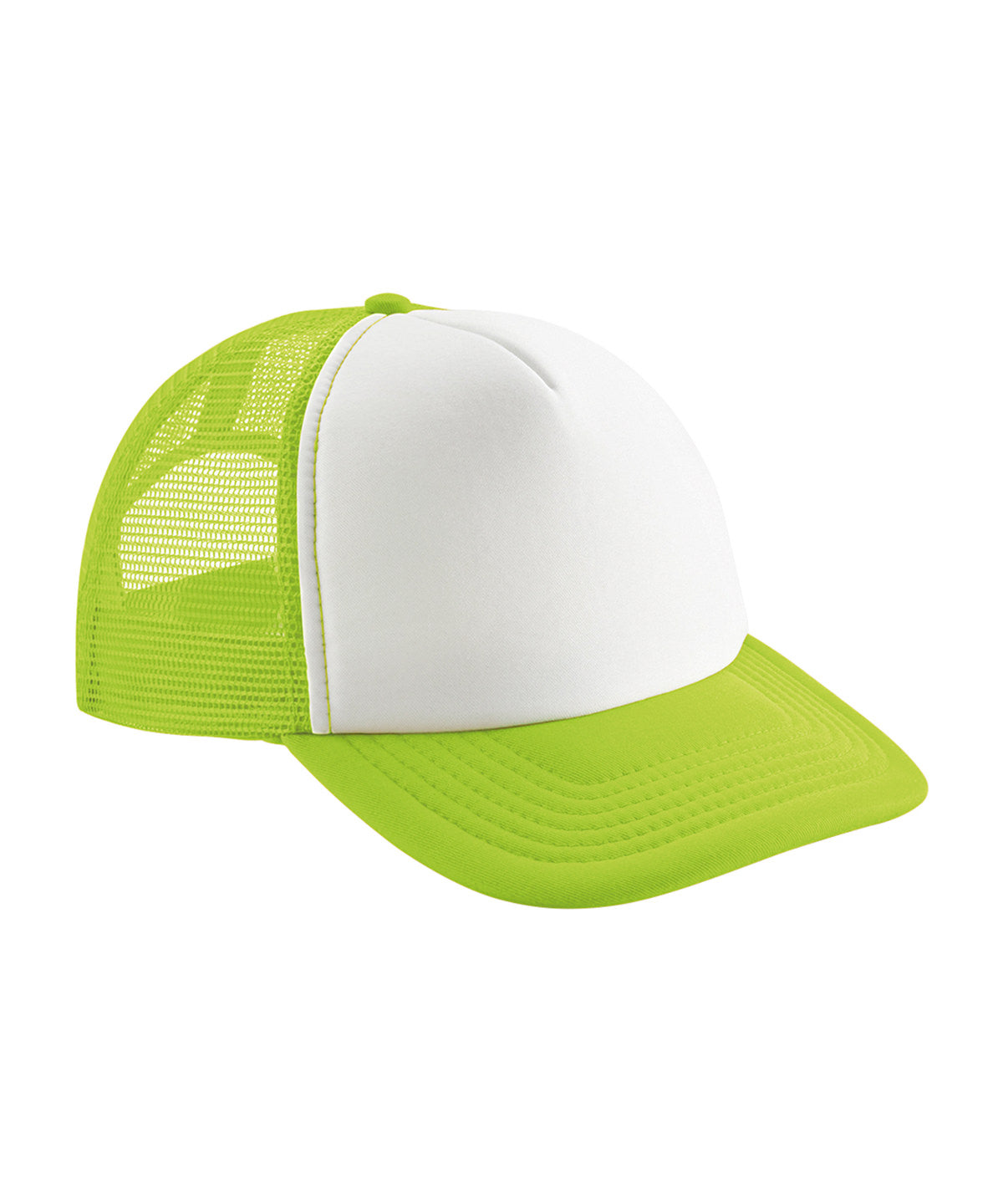 Beechfield Vintage snapback trucker Lime Green/White