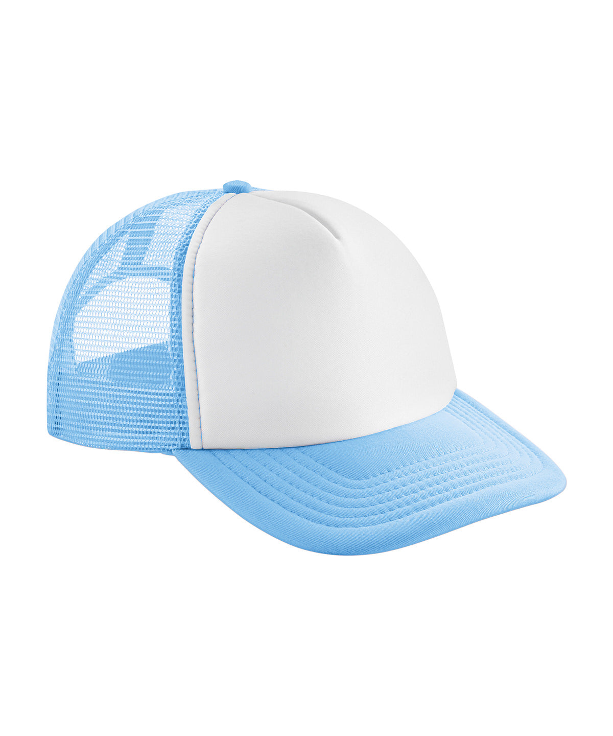 Beechfield Vintage snapback trucker Sky Blue/White