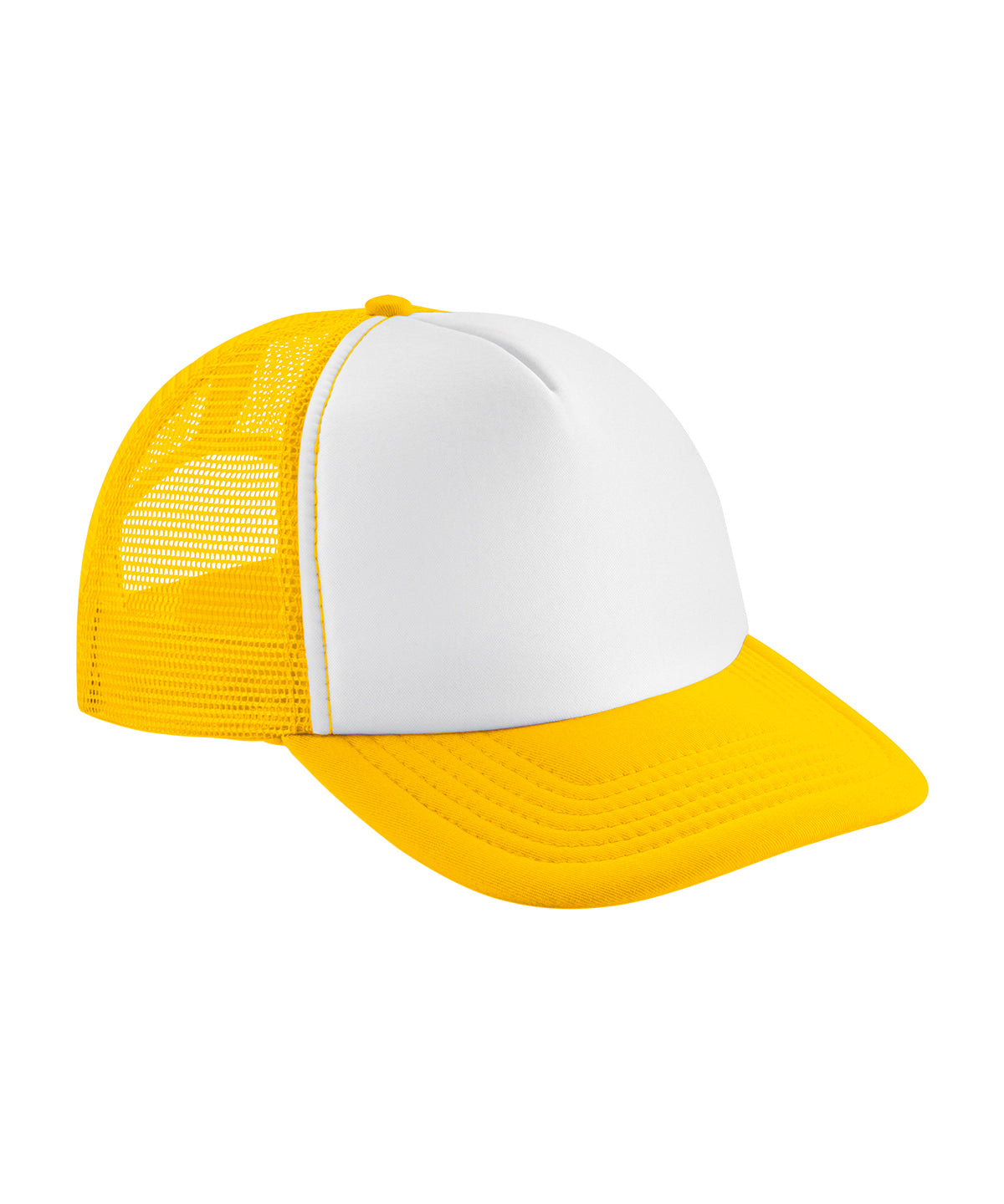Beechfield Vintage snapback trucker Sunflower/White