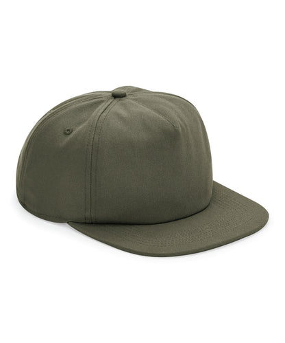 Beechfield Organic cotton unstructured 5-panel cap Olive Green