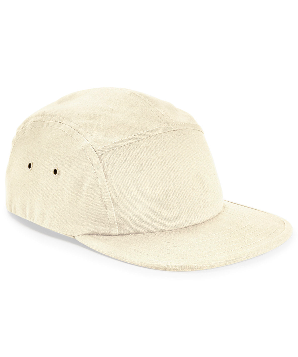 Beechfield Canvas 5-panel camper cap Natural