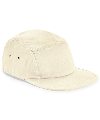 Beechfield Canvas 5-panel camper cap Natural