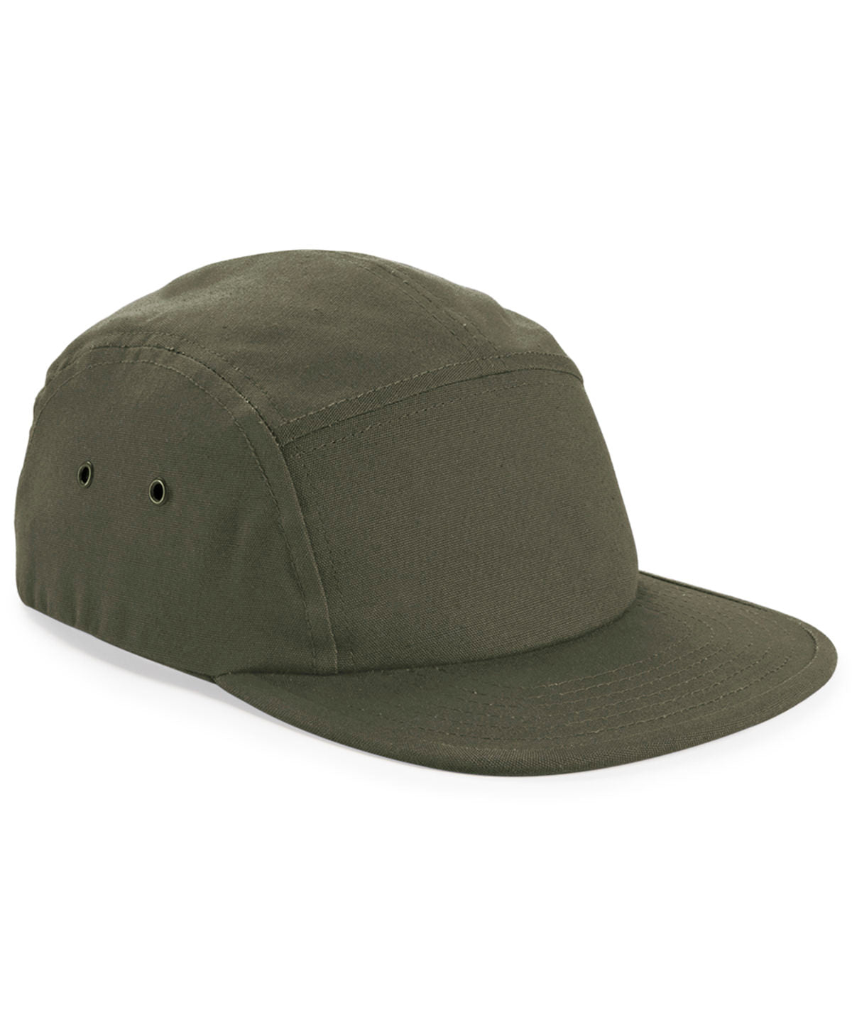 Beechfield Canvas 5-panel camper cap Olive Green