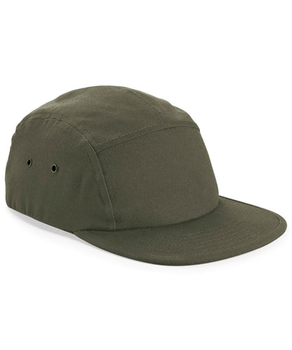 Beechfield Canvas 5-panel camper cap Olive Green