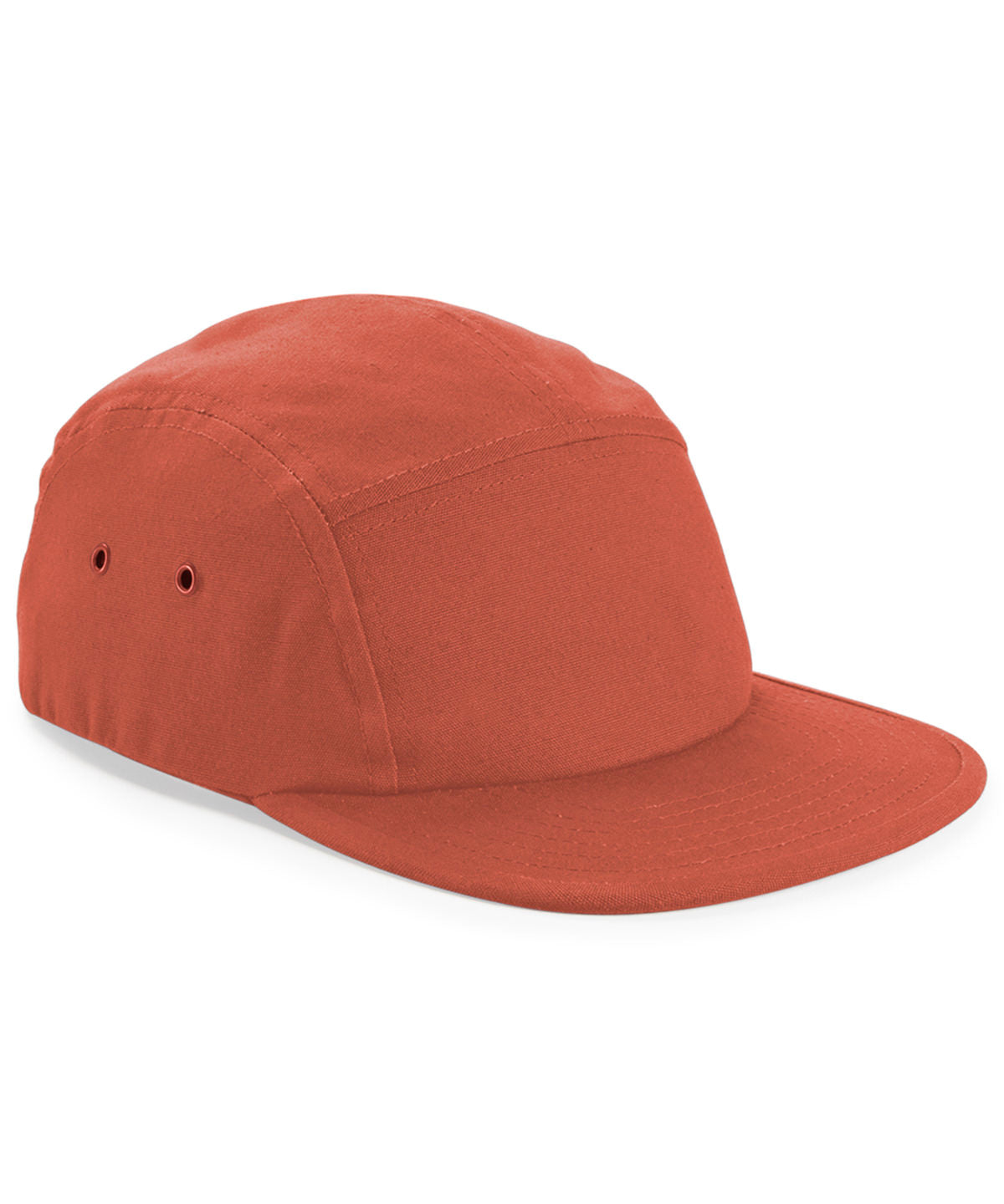 Beechfield Canvas 5-panel camper cap Terracotta