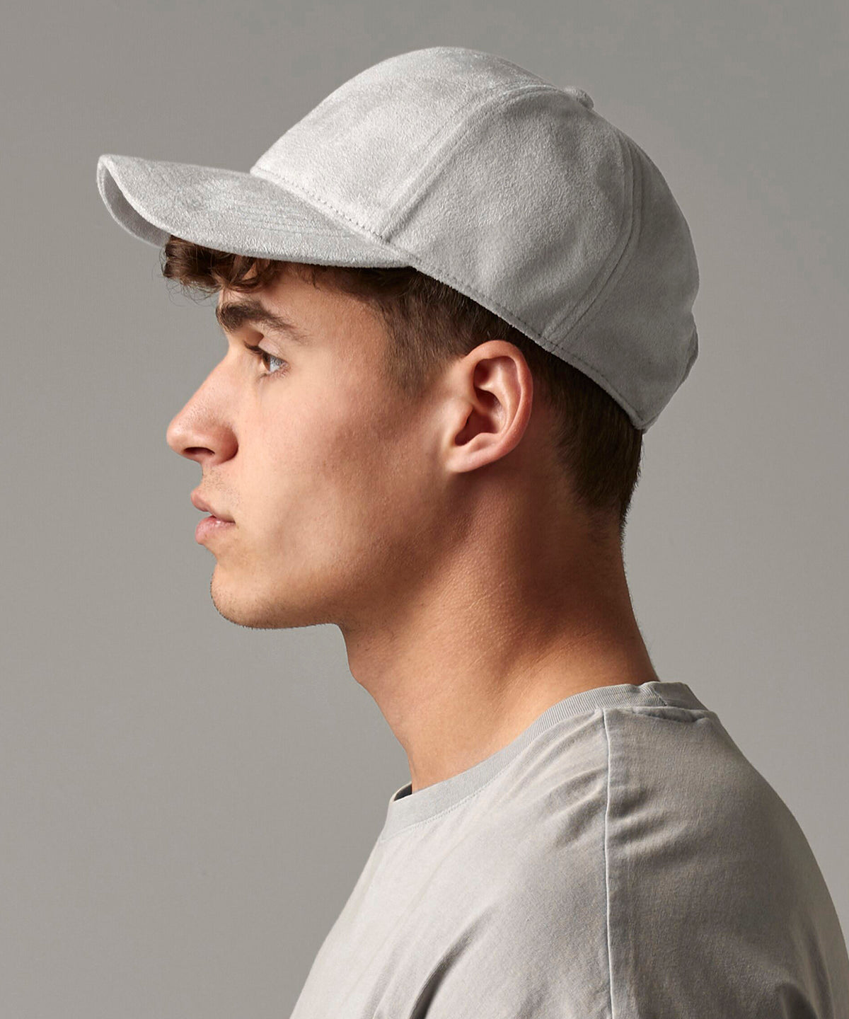 Beechfield Faux suede 6-panel cap Black