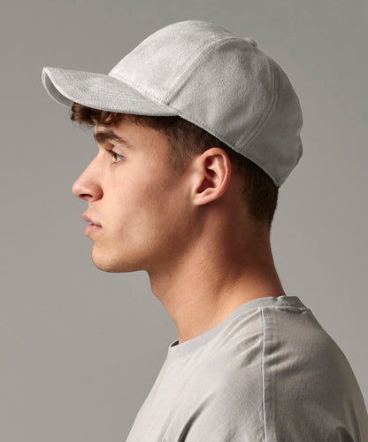Beechfield Faux suede 6-panel cap Black