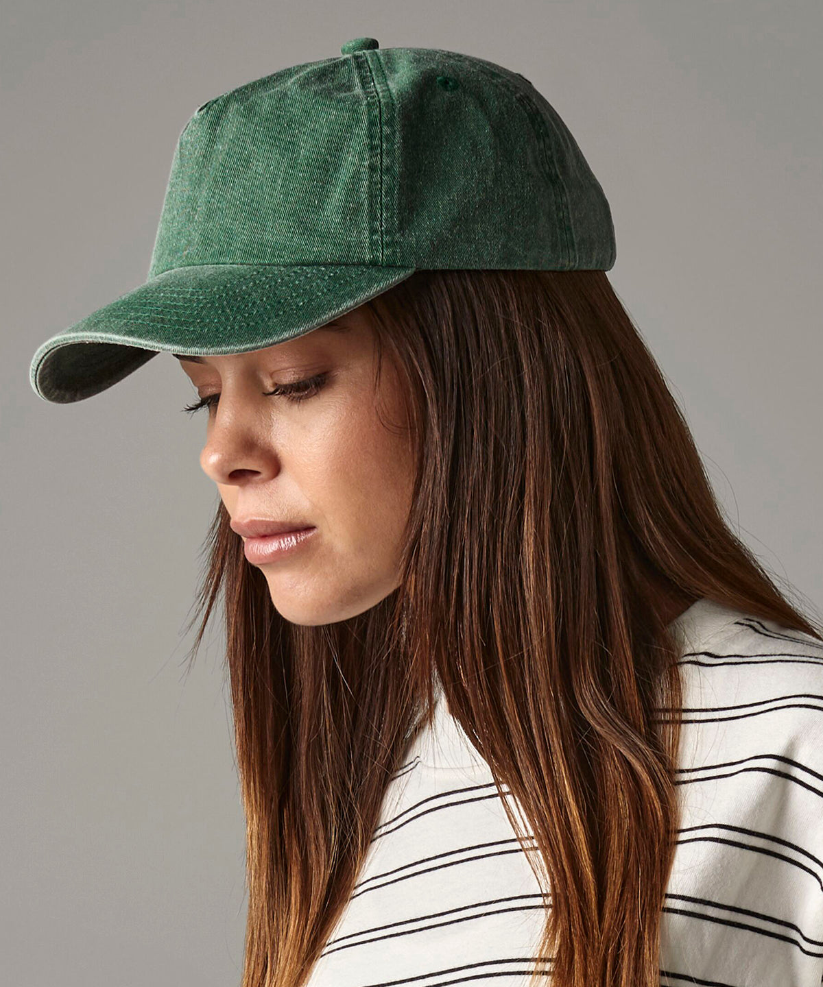 Beechfield Relaxed 5-panel vintage cap Vintage Black