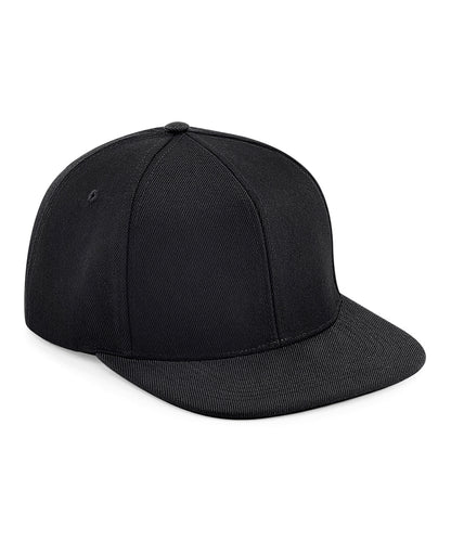 Beechfield Original flat peak 6-panel snapback Black/Black