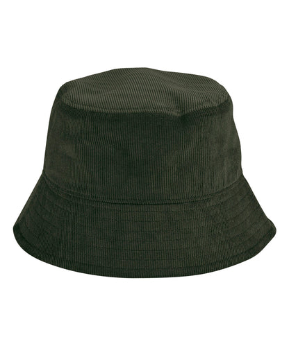 Beechfield EarthAware® organic cord bucket hat Forest Night