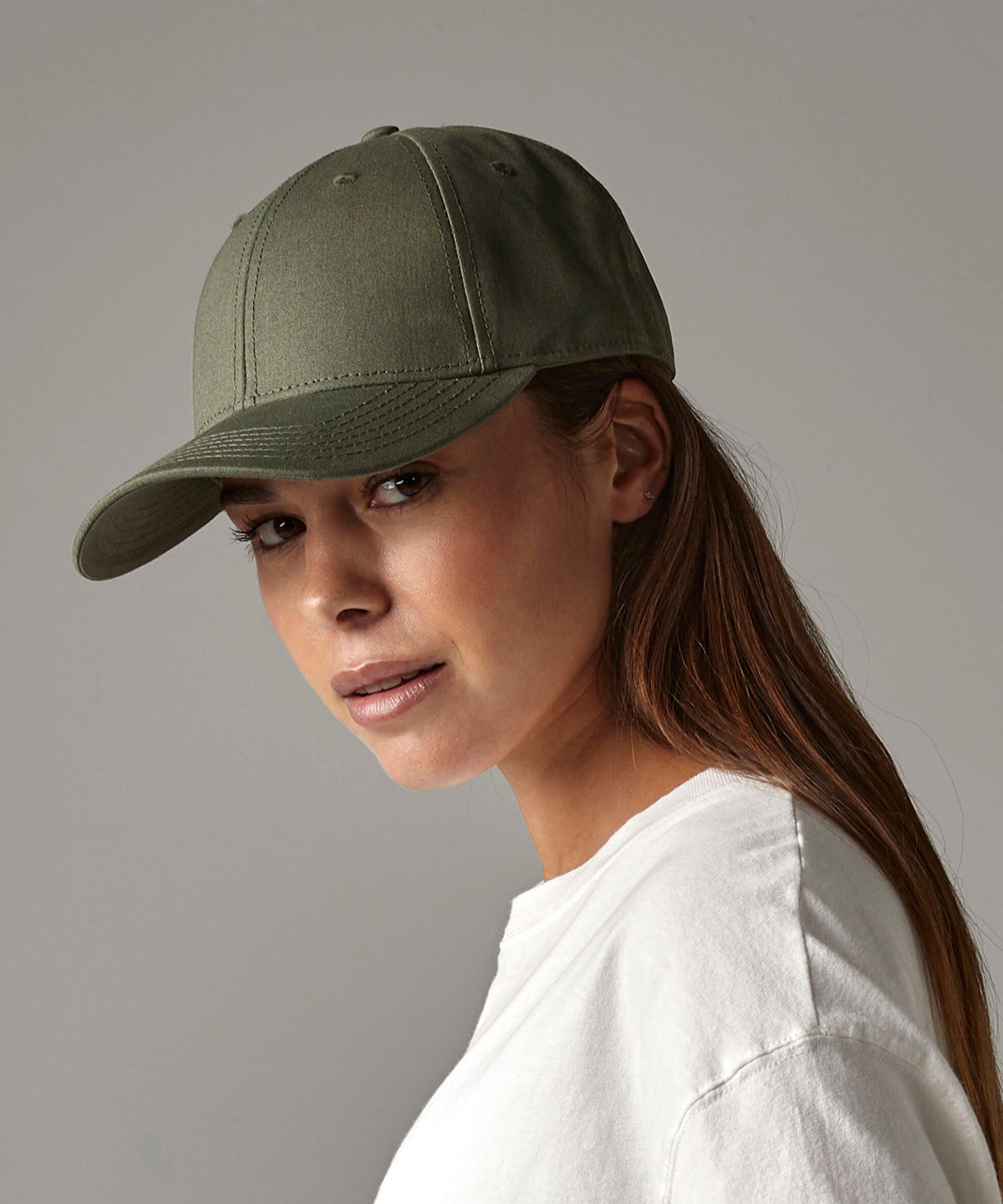 Beechfield EarthAware® organic cotton canvas 6-panel cap Black
