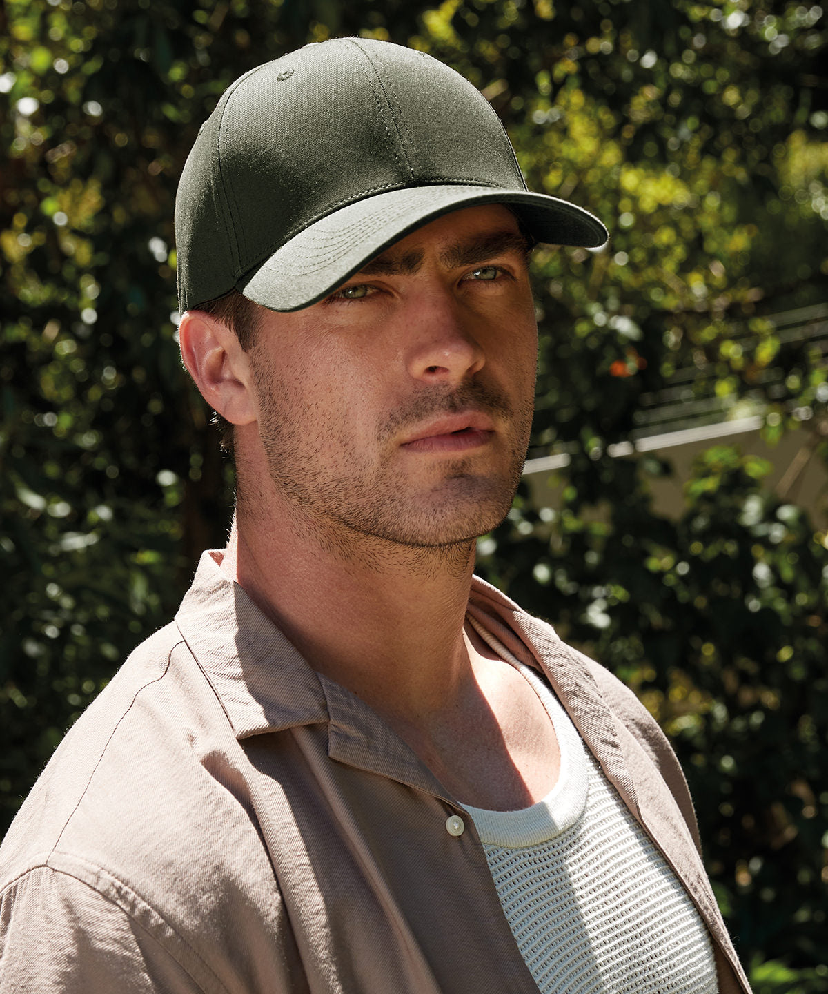 Beechfield EarthAware® organic cotton stretch-fit cap Black
