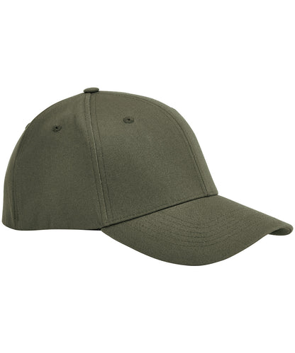 Beechfield EarthAware® organic cotton stretch-fit cap Olive Green