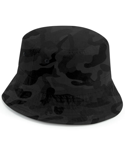 Beechfield Recycled polyester bucket hat Midnight Camo