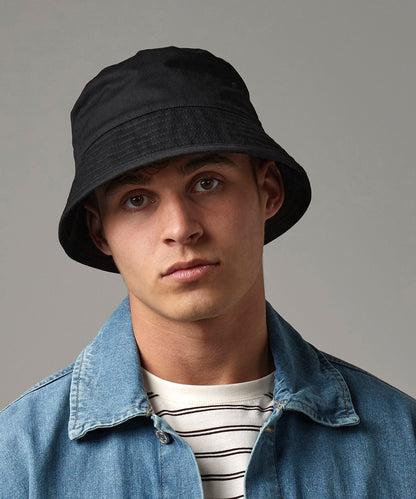 Beechfield Organic cotton bucket hat Black