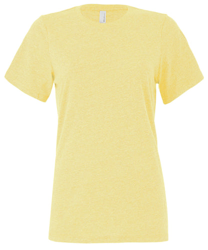 Bella+Canvas Women's relaxed Jersey short sleeve tee Heather French Vanilla