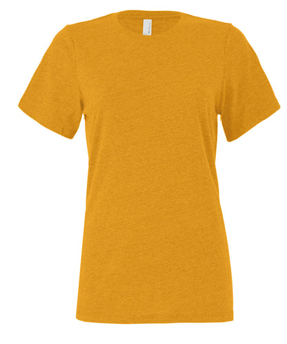 Bella+Canvas Women's relaxed Jersey short sleeve tee Heather Mustard