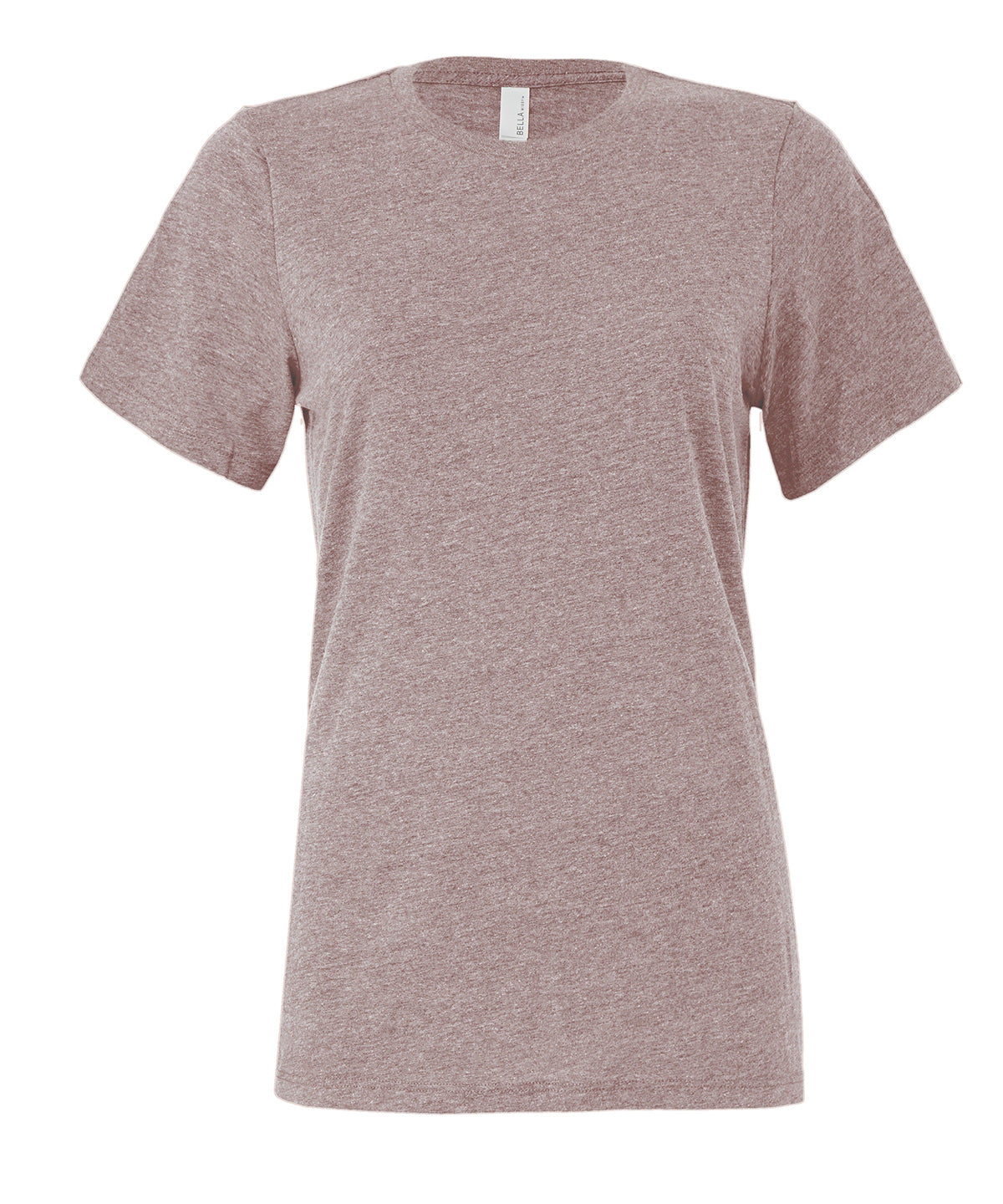 Bella+Canvas Women's relaxed Jersey short sleeve tee Heather Pink Gravel