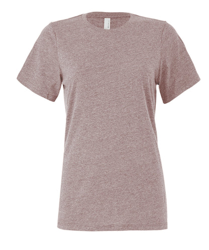 Bella+Canvas Women's relaxed Jersey short sleeve tee Heather Pink Gravel