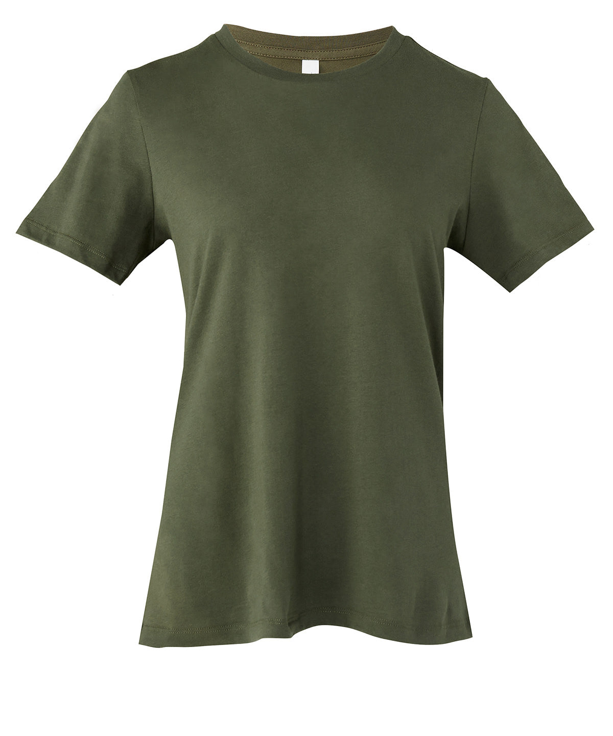 Bella+Canvas Women's relaxed Jersey short sleeve tee Military Green