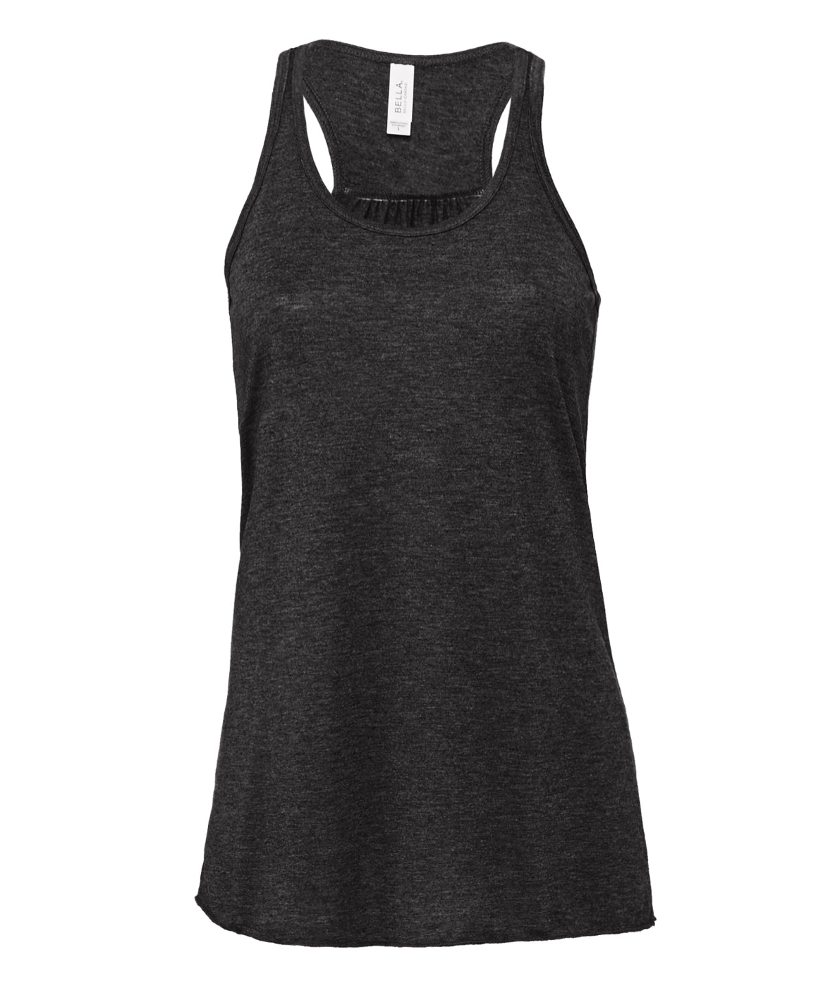 Bella+Canvas Flowy racerback tank top Dark Grey Heather