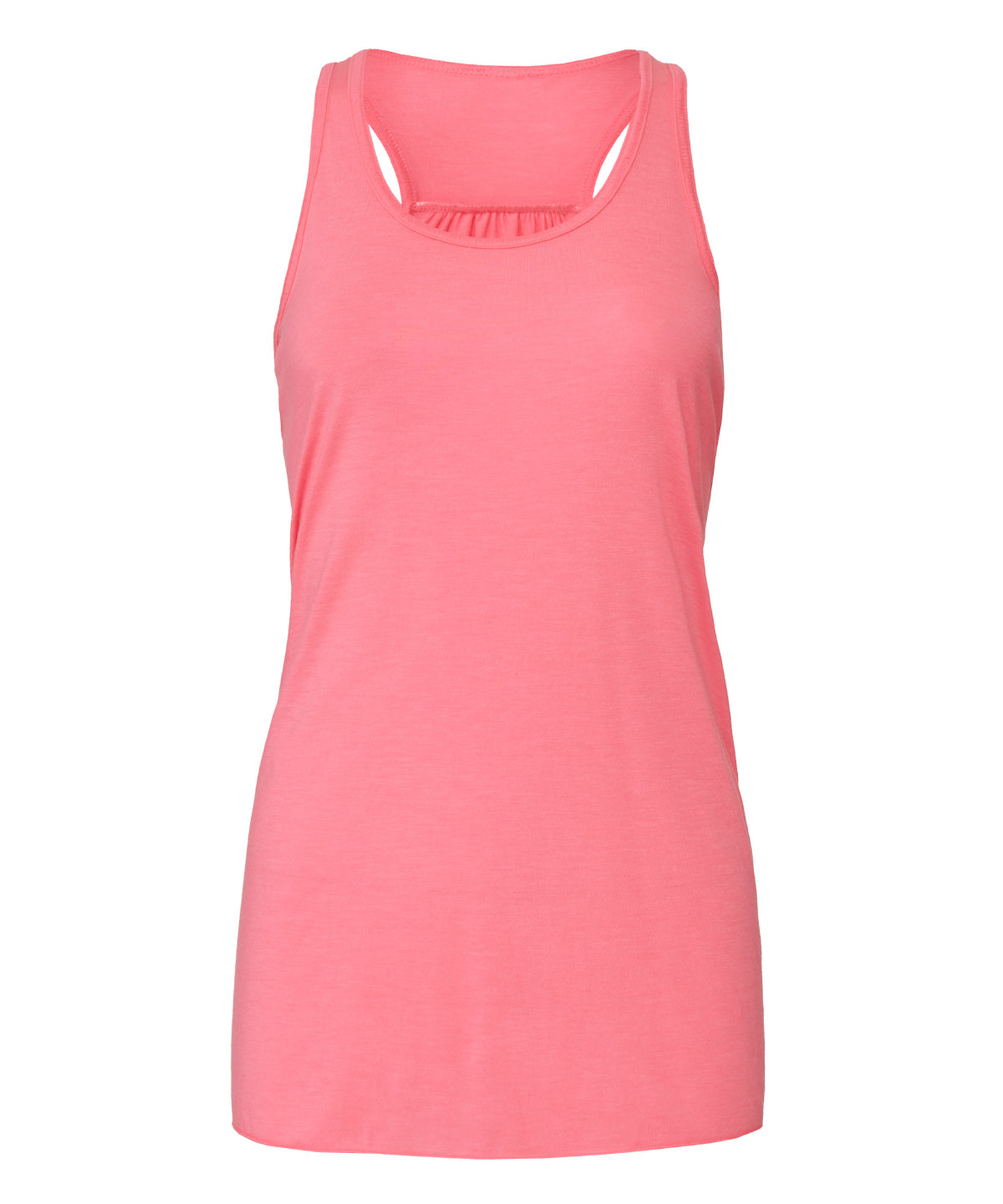 Bella+Canvas Flowy racerback tank top Neon Pink