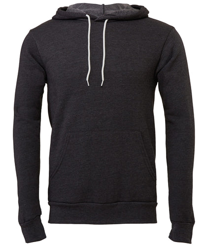 Bella+Canvas Unisex polycotton fleece pullover hoodie Dark Grey Heather