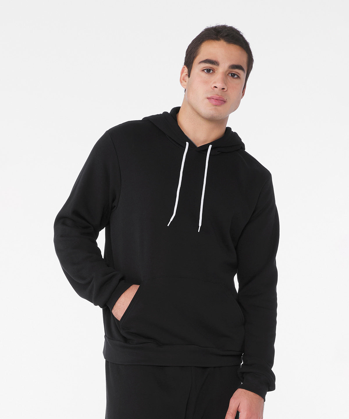 Bella+Canvas Unisex polycotton fleece pullover hoodie Black