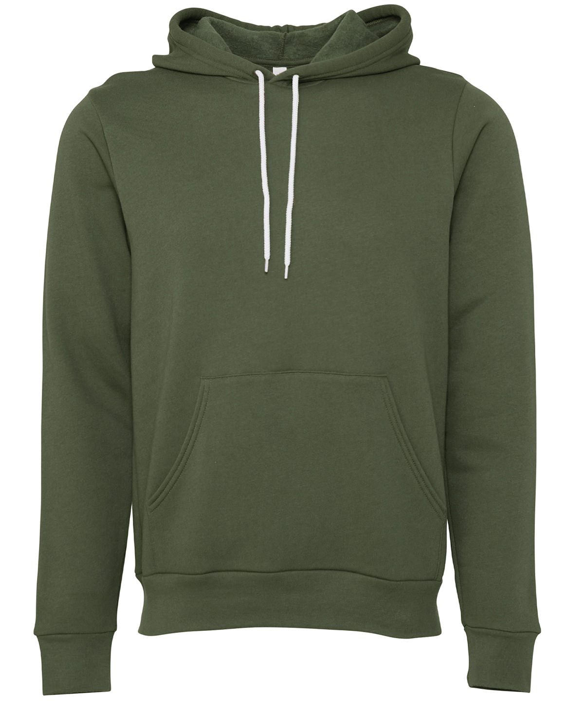 Bella+Canvas Unisex polycotton fleece pullover hoodie Military Green