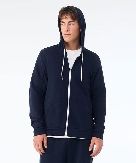 Bella+Canvas Unisex polycotton fleece full-zip hoodie Asphalt