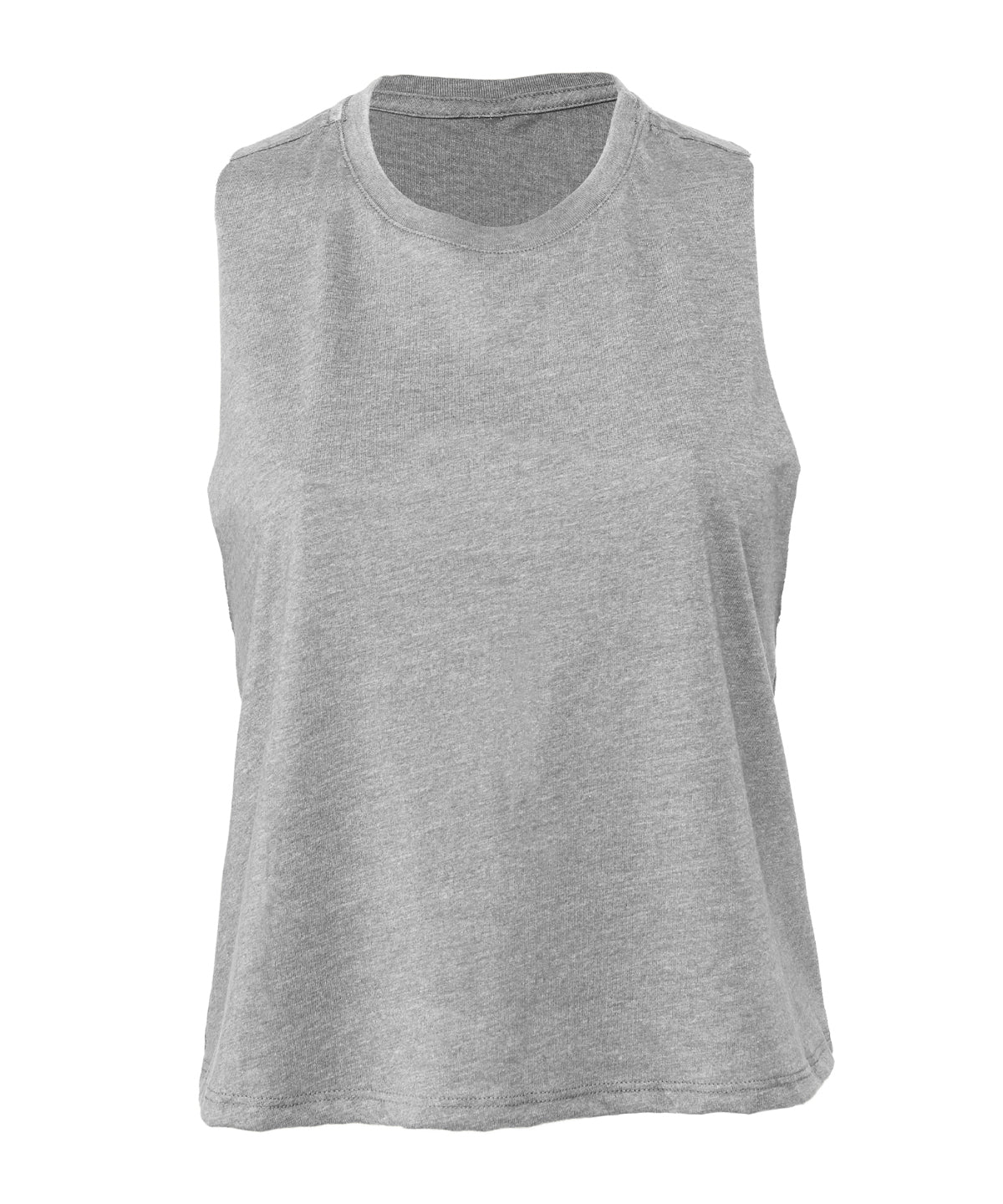 Bella+Canvas Women's racerback cropped tank Athletic Heather