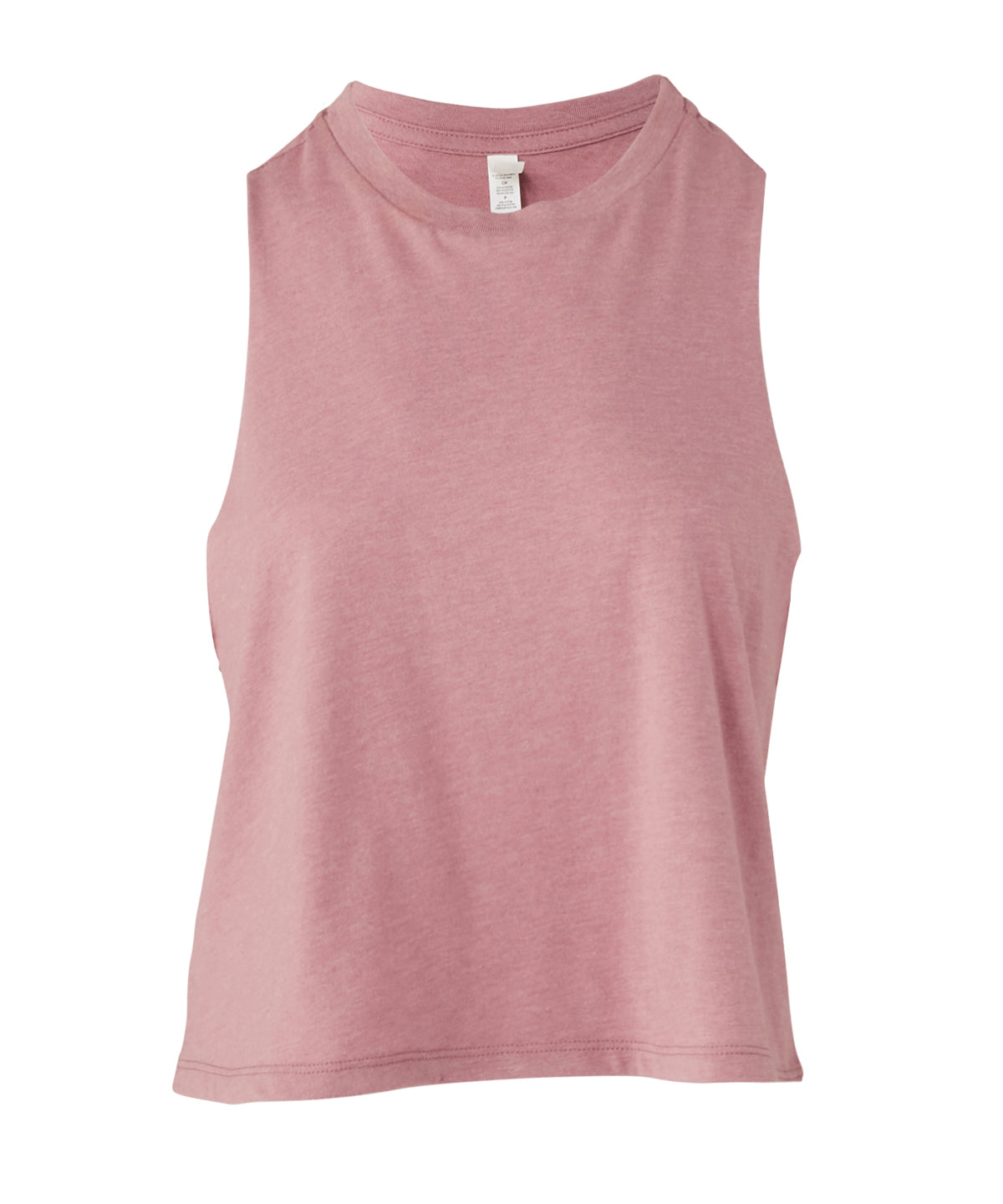 Bella+Canvas Women's racerback cropped tank Heather Orchid