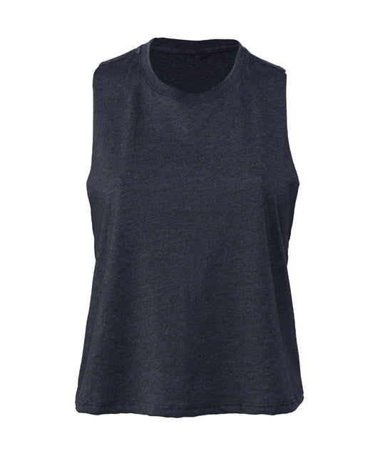 Bella+Canvas Women's racerback cropped tank Athletic Heather