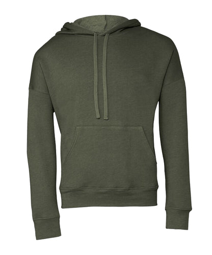 Bella+Canvas Unisex sponge fleece pullover DTM hoodie Military Green