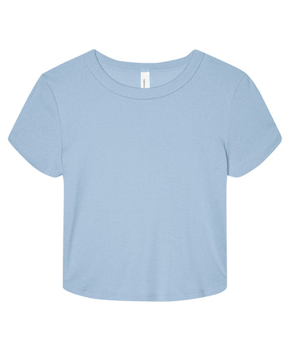Bella+Canvas Women’s micro rib baby t-shirt Solid Baby Blue Blend