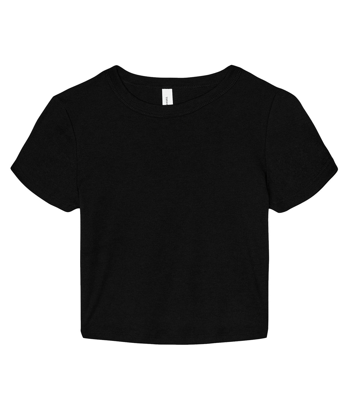 Bella+Canvas Women’s micro rib baby t-shirt Solid Black Blend