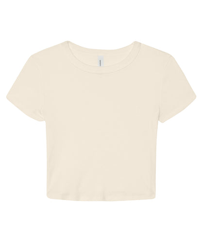Bella+Canvas Women’s micro rib baby t-shirt Solid Natural Blend