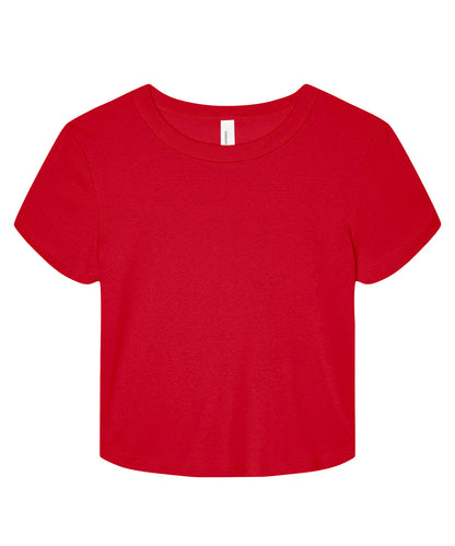 Bella+Canvas Women’s micro rib baby t-shirt Solid Red Blend