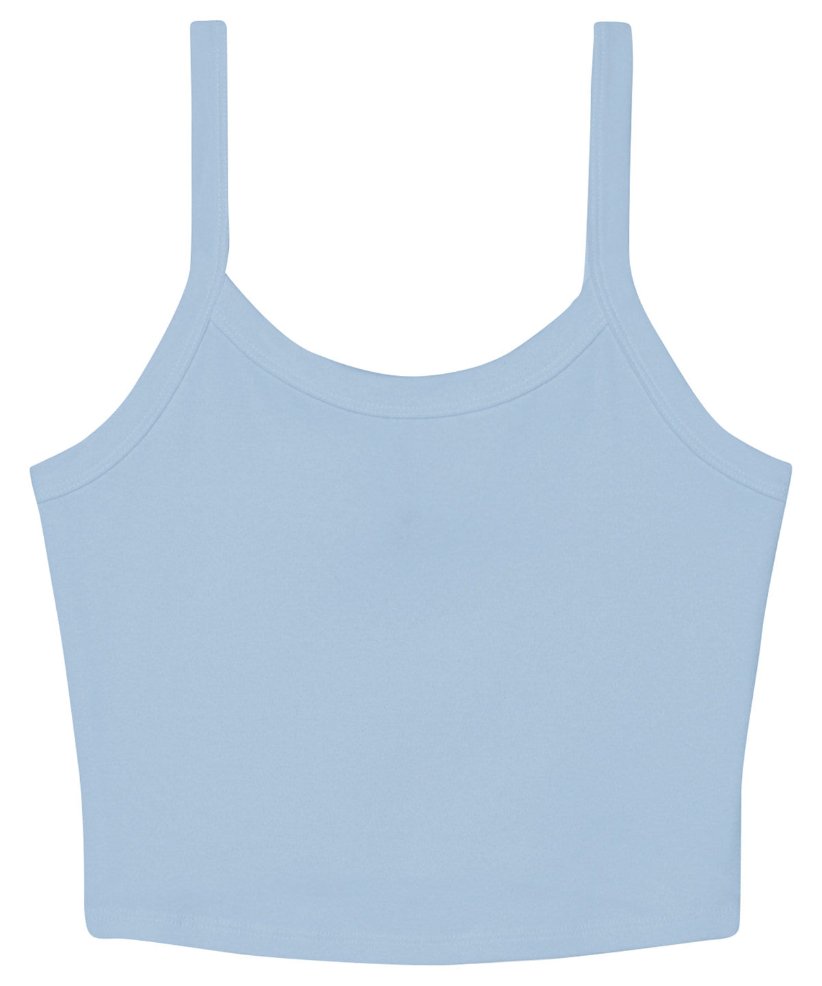 Bella+Canvas Women’s micro rib spaghetti strap tank Solid Baby Blue Blend