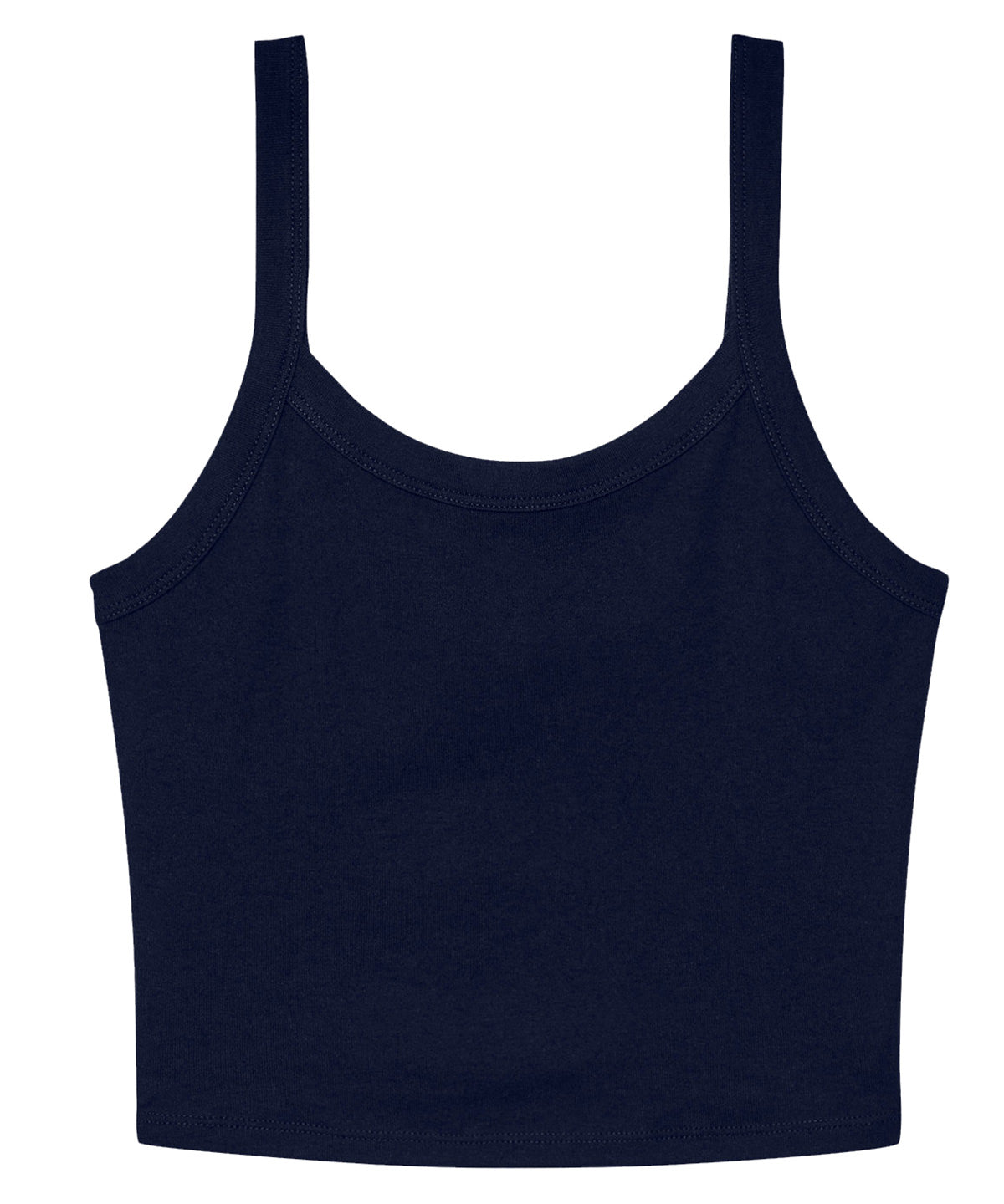 Bella+Canvas Women’s micro rib spaghetti strap tank Solid Navy Blend