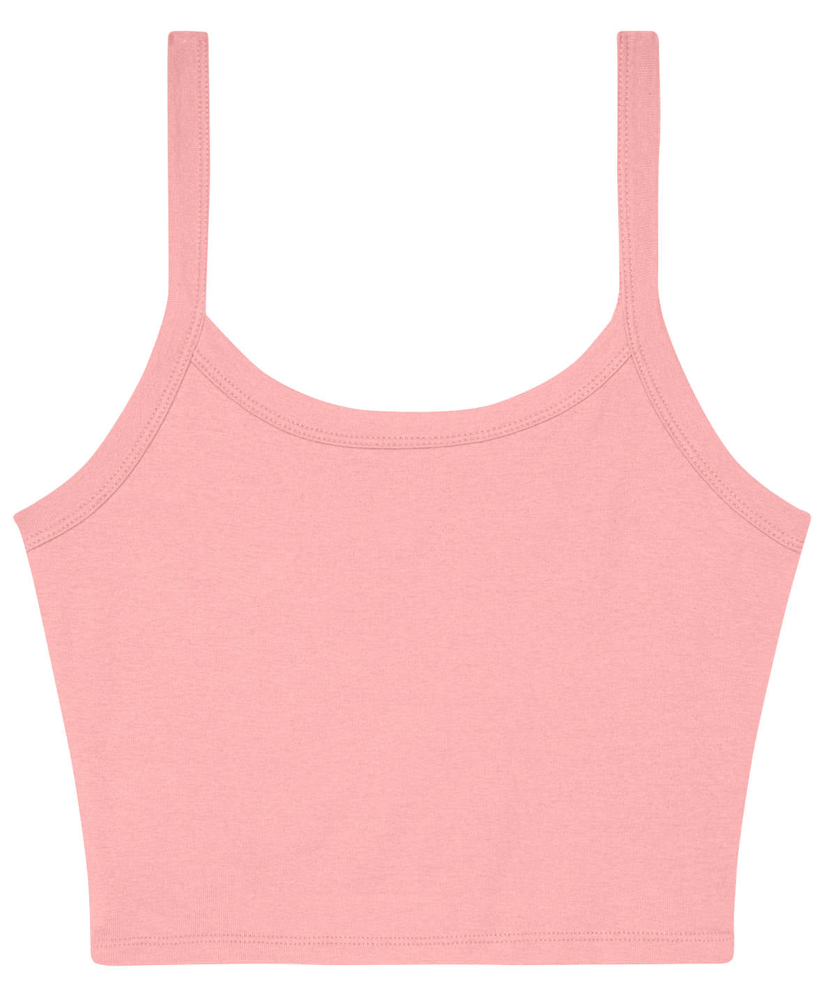 Bella+Canvas Women’s micro rib spaghetti strap tank Solid Pink Blend