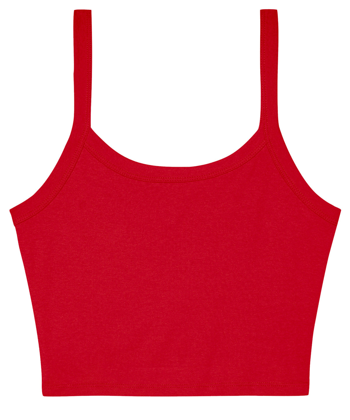 Bella+Canvas Women’s micro rib spaghetti strap tank Solid Red Blend