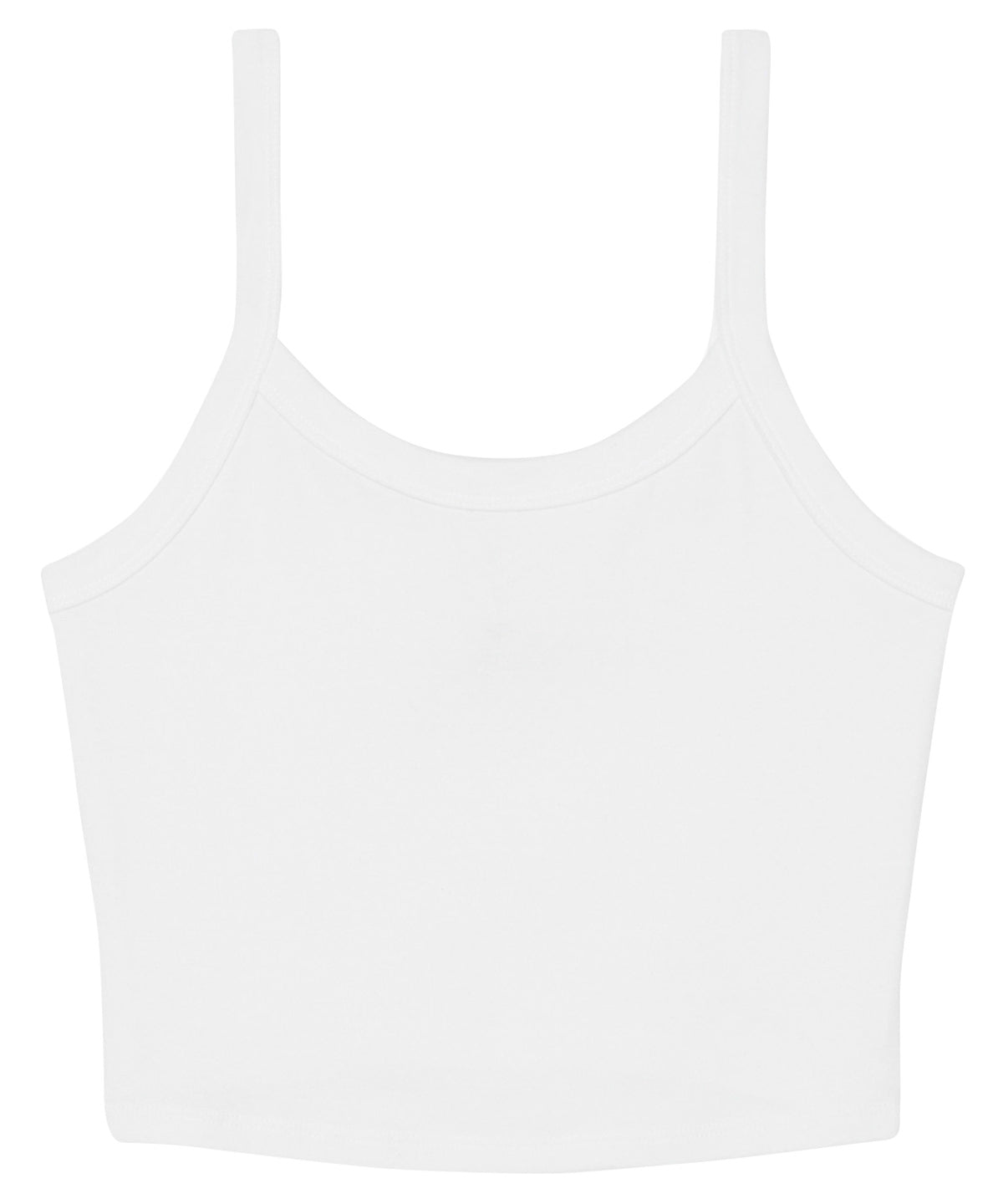 Bella+Canvas Women’s micro rib spaghetti strap tank Solid White Blend