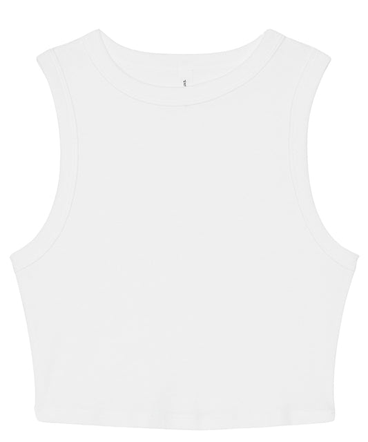 Bella+Canvas Women’s micro rib muscle crop tank Athletic Heather